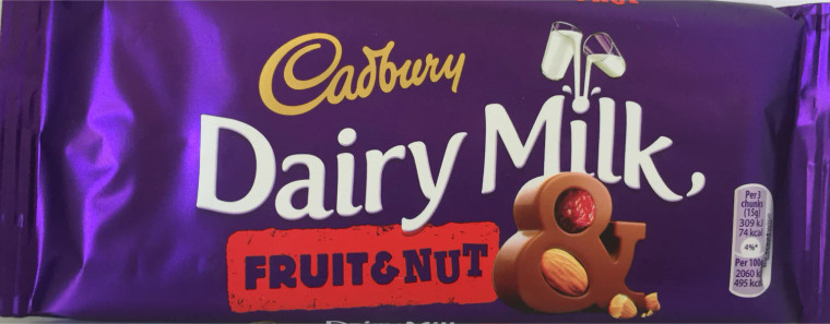 CDM DAIRY MILK FRUIT AND NUT