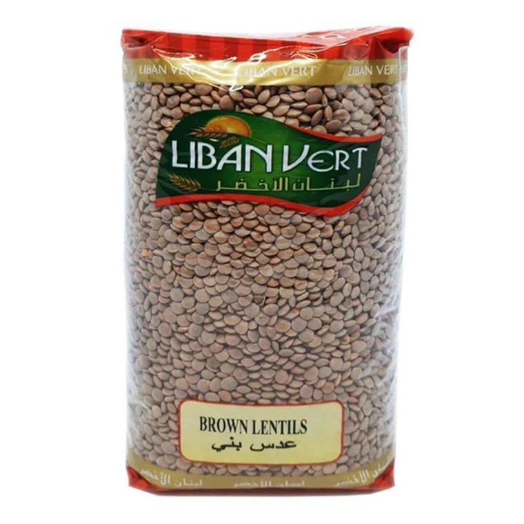 LIBAN VERT BROWN LENTILS 1KG